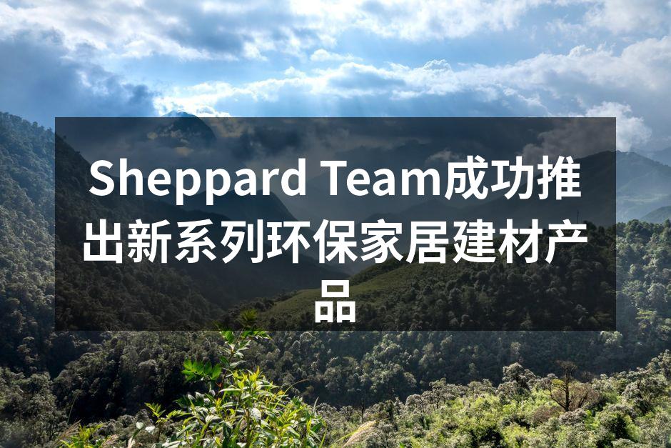 Sheppard Team新系列环保家居建材产品发布会现场
